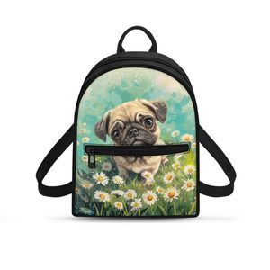 Pug Mini Backpacks Daisy Backpack Purse Teen Girls Small :')